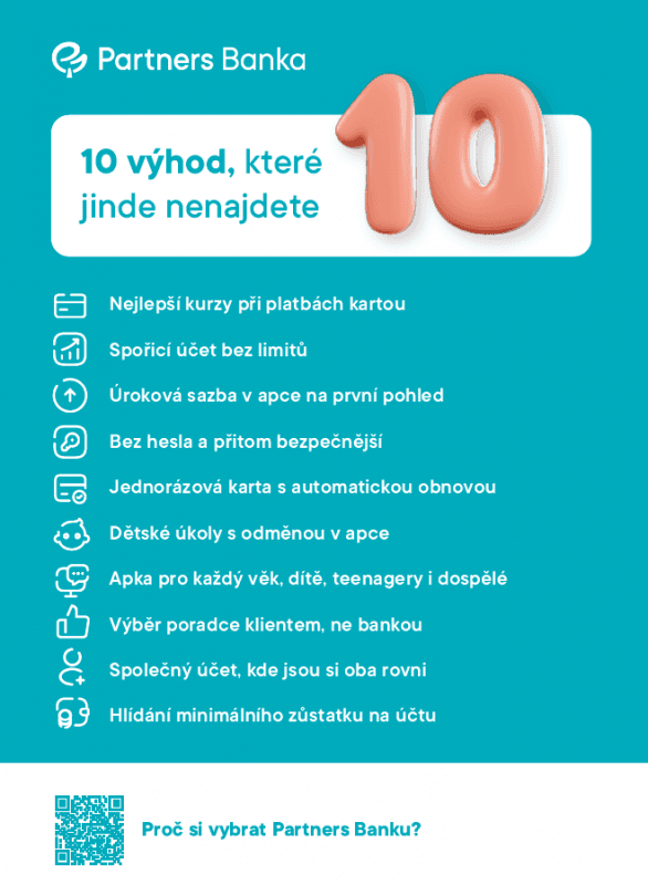 Leták TOP 10 bankovních benefitů